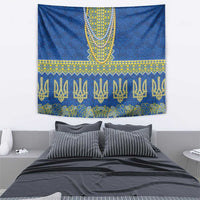 Ukraine Vyshyvanka Motif Tapestry Ukrainian Coat Of Arms Rose Patterns - Wonder Print Shop