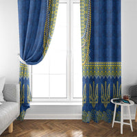 Ukraine Vyshyvanka Motif Window Curtain Ukrainian Coat Of Arms Rose Patterns - Wonder Print Shop