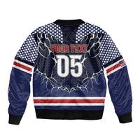 Custom USA Ice Hockey Bomber Jacket United Ice Power