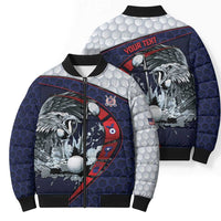 Personalized USA Golf Bomber Puffer Jacket Powerful Eagle