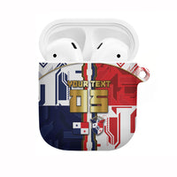 Custom Panama Football AirPods Case Cybernetic Mech Warrior Flag