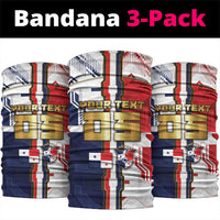 Custom Panama Football Neck Gaiter Cybernetic Mech Warrior Flag