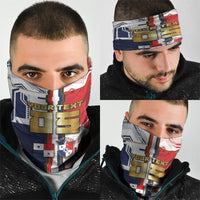 Custom Panama Football Neck Gaiter Cybernetic Mech Warrior Flag
