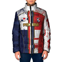 Custom Panama Football Padded Jacket Cybernetic Mech Warrior Flag