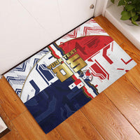 Custom Panama Football Rubber Doormat Cybernetic Mech Warrior Flag