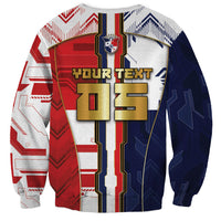 Custom Panama Football Sweatshirt Cybernetic Mech Warrior Flag
