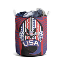 United States Soccer Laundry Basket American Eagle Flag Stars And Stripes