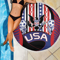 United States Soccer Beach Blanket American Eagle Flag Stars And Stripes