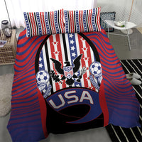 United States Soccer Bedding Set American Eagle Flag Stars And Stripes