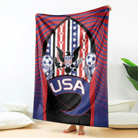 United States Soccer Blanket American Eagle Flag Stars And Stripes