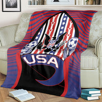United States Soccer Blanket American Eagle Flag Stars And Stripes