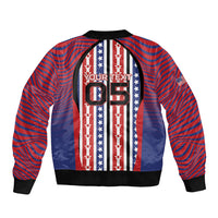 Custom United States Soccer Bomber Jacket American Eagle Flag Stars And Stripes