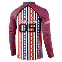 Custom United States Soccer Button Sweatshirt American Eagle Flag Stars And Stripes