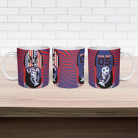 Custom United States Soccer Ceramic Mug American Eagle Flag Stars And Stripes