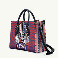 United States Soccer Leather Bag American Eagle Flag Stars And Stripes