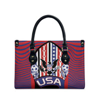 United States Soccer Leather Bag American Eagle Flag Stars And Stripes