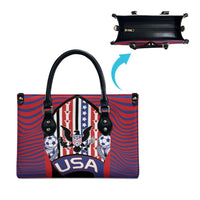 United States Soccer Leather Bag American Eagle Flag Stars And Stripes