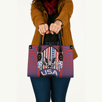 United States Soccer Leather Bag American Eagle Flag Stars And Stripes