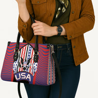 United States Soccer Leather Bag American Eagle Flag Stars And Stripes
