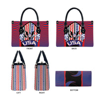 United States Soccer Leather Bag American Eagle Flag Stars And Stripes