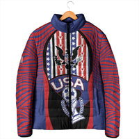 Custom United States Soccer Padded Jacket American Eagle Flag Stars And Stripes