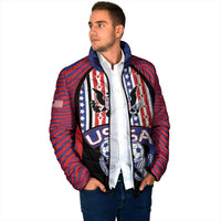 Custom United States Soccer Padded Jacket American Eagle Flag Stars And Stripes