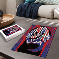 United States Soccer Puzzle American Eagle Flag Stars And Stripes