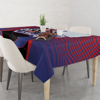 United States Soccer Tablecloth American Eagle Flag Stars And Stripes