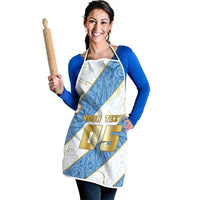 Custom Argentina Football Apron Sun Of May Baroque Filigree Gold Striped Patterns
