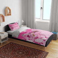 Kentucky Horse Bedding Set Roses Equestrian Pattern Houndstooth Floral