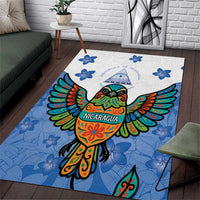 Nicaragua Area Rug Guardabarranco Bird With Sacuanjoche