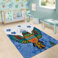 Nicaragua Area Rug Guardabarranco Bird With Sacuanjoche
