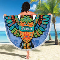 Nicaragua Beach Blanket Guardabarranco Bird With Sacuanjoche