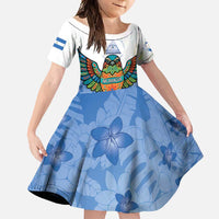 Nicaragua Family Matching Long Sleeve Bodycon Dress and Hawaiian Shirt Guardabarranco Bird With Sacuanjoche