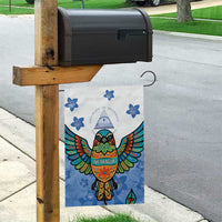 Nicaragua Garden Flag Guardabarranco Bird With Sacuanjoche