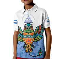 Nicaragua Kid Polo Shirt Guardabarranco Bird With Sacuanjoche