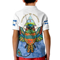 Nicaragua Kid Polo Shirt Guardabarranco Bird With Sacuanjoche