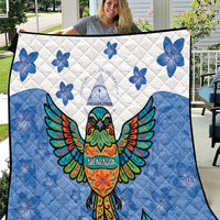 Nicaragua Quilt Guardabarranco Bird With Sacuanjoche