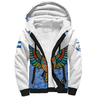 Nicaragua Sherpa Hoodie Guardabarranco Bird With Sacuanjoche