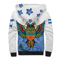 Nicaragua Sherpa Hoodie Guardabarranco Bird With Sacuanjoche