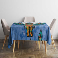 Nicaragua Tablecloth Guardabarranco Bird With Sacuanjoche