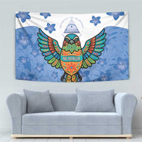Nicaragua Tapestry Guardabarranco Bird With Sacuanjoche
