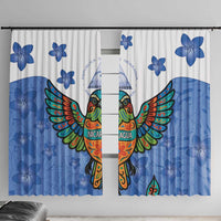 Nicaragua Window Curtain Guardabarranco Bird With Sacuanjoche