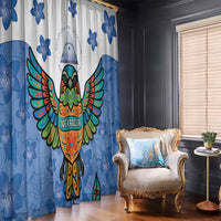 Nicaragua Window Curtain Guardabarranco Bird With Sacuanjoche