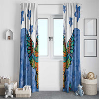Nicaragua Window Curtain Guardabarranco Bird With Sacuanjoche