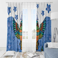 Nicaragua Window Curtain Guardabarranco Bird With Sacuanjoche