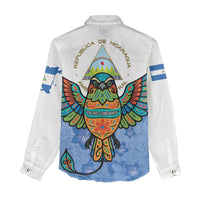 Nicaragua Women Casual Shirt Guardabarranco Bird With Sacuanjoche