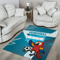Honduras Football Area Rug Scarlet Macaw Mascot