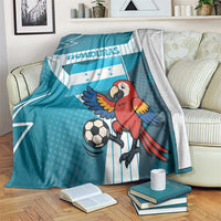 Honduras Football Blanket Scarlet Macaw Mascot