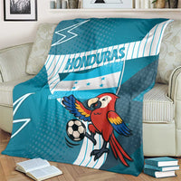 Honduras Football Blanket Scarlet Macaw Mascot